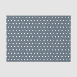 BLUE & WHITE POLKA DOTS SEIDENPAPIER