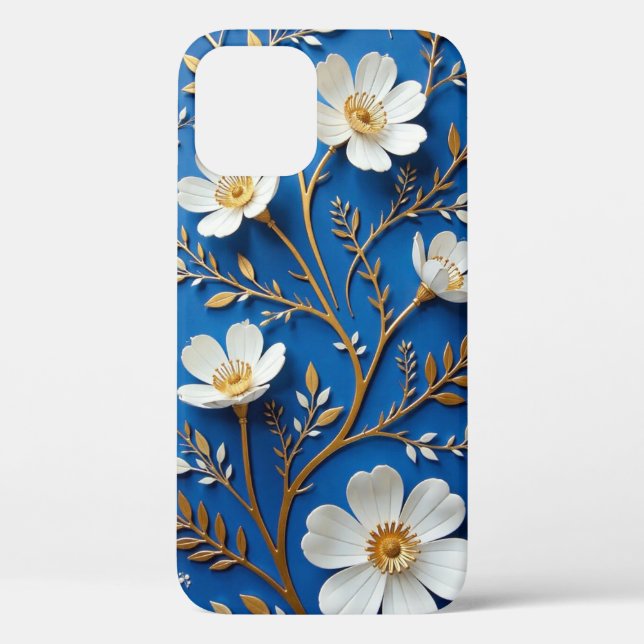 Blue & White Porcelain Handy Case - Traditionelle  (Rückseite)
