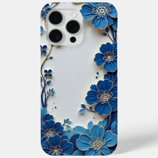 Blue & White Porcelain Handy Case - Traditionelle  (Rückseite)