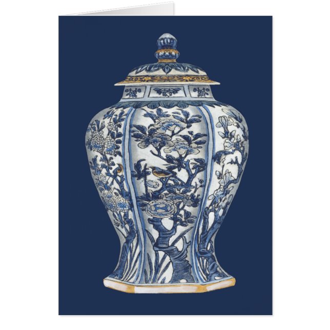 Blue & White Porcelain Vase von Vision Studio (Vorne)
