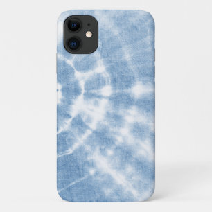 Blue White Shibori Gefärbte Krawatte Case-Mate iPhone Hülle