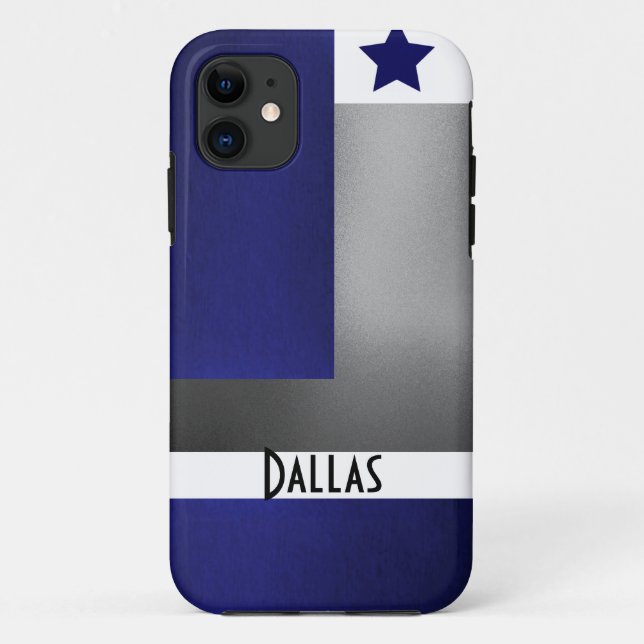 Blue White & Silver - Dallas iPhone 5 Fall-2 Case-Mate iPhone Hülle (Rückseite)