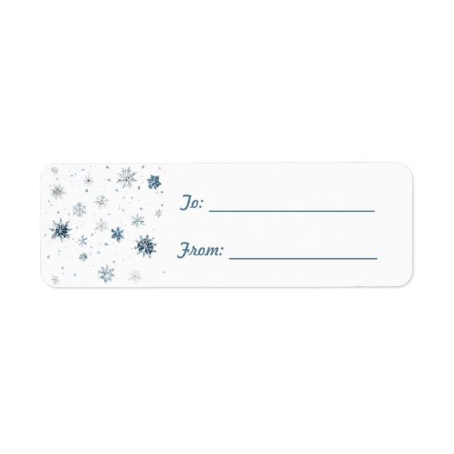 Blue White Snowflakes Christmas  (Vorne)