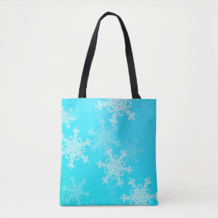 Blue White Snowflakes Minimalistisch Weihnachten
