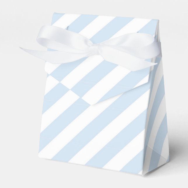 Blue & White Strike Geburtstagsparty Gefälligkeits Geschenkschachtel (Vorderseite)