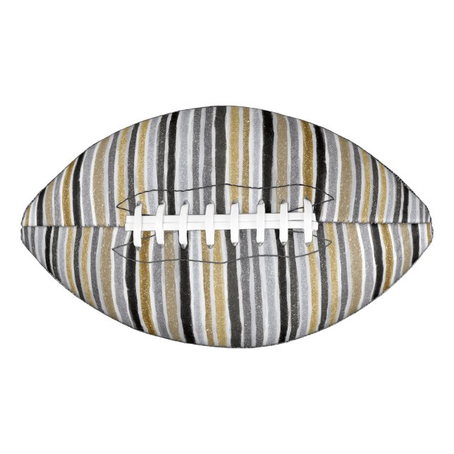 Blue White Stripes Football (Vorderseite)