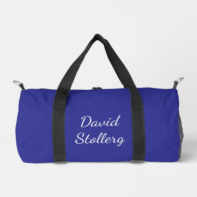Blue & White Stylish  Duffle Bag (Vorderseite)