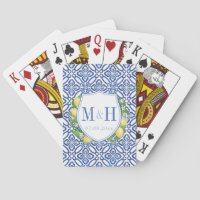 Blue White Tile Wedellogo von Lemons