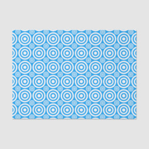 BLUE-WHITE-TISSUE-PAPIER Bullseye-LT Seidenpapier