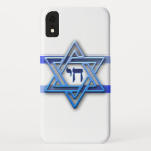 Blue White und The Star of David - iPhone 4 - Case