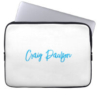 Blue White Your Name Calligraphy Einzigartig Minim