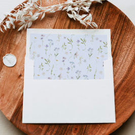 Blue Wildblume Floral elegante Baby Boy Dusche