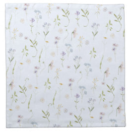 Blue Wildblume Floral eleganter Sommer Serviette