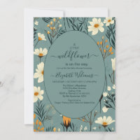 Blue Wildblume Garden Girl Babydusche