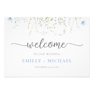 Blue Wildblume Periwinkle Wedding Fotodruck