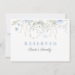 Blue Wildblume Periwinkle Wedding Reservierte Kart