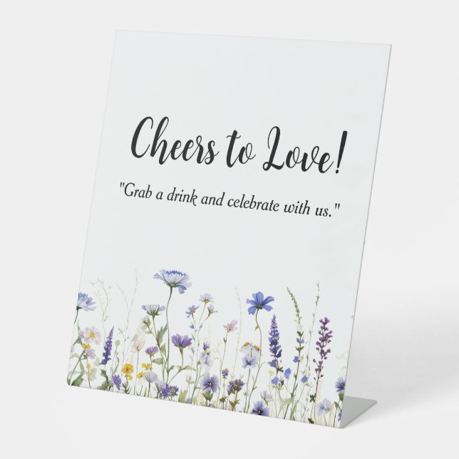 Blue Wildblume Regency Bridal Collection Sockelschild (Vorderseite)