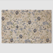 Blue Wildflower Watercolor