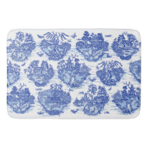 Blue Willow Animal Rabbit Dex Bird Toile Art