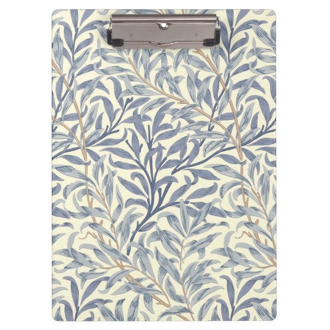 Blue Willow Bough (von William Morris) Klemmbrett (Vorderseite)