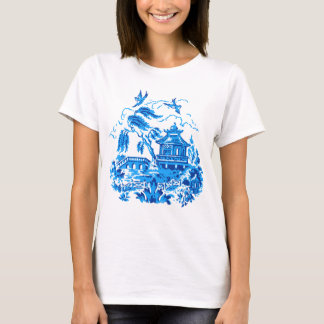 Blue Willow China Design T - Shirt