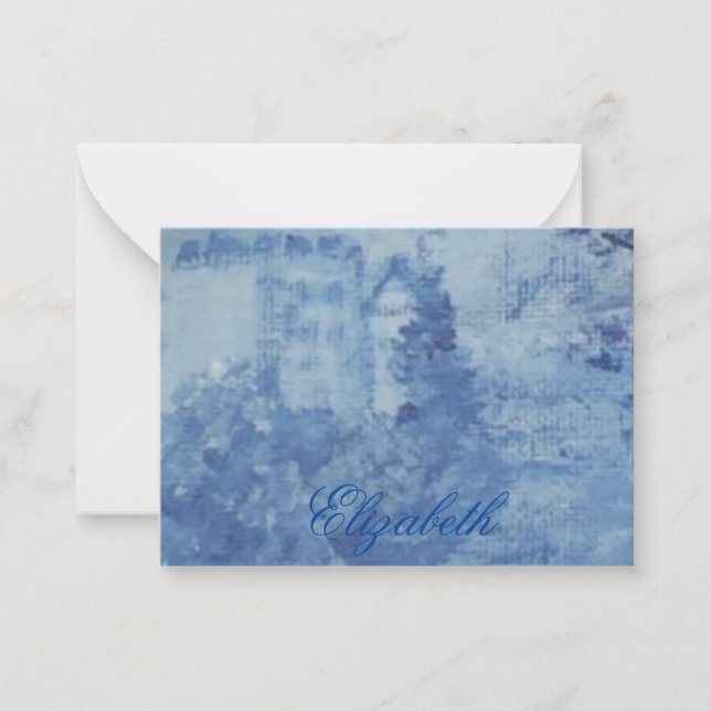 Blue Willow Chinoiserie Ginger Jars Jar Mitteilungskarte (Vorderseite)