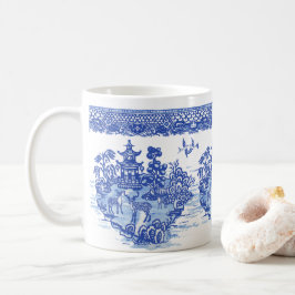 Blue Willow Deer Isle of Animals Classic Fun Art Kaffeetasse