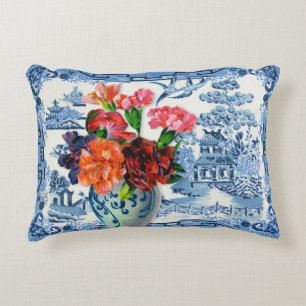 Blue Willow Greetings Pillow Dekokissen