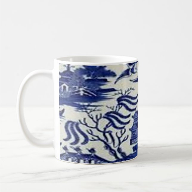 blue willow mug kaffeetasse (Links)