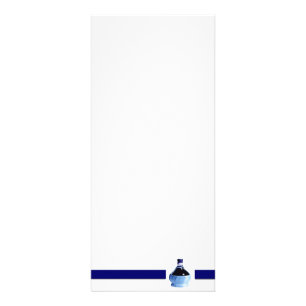 Blue Wine Bottle Rack Card Werbekarte