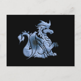 Blue Winged Dragon Postcard Postkarte