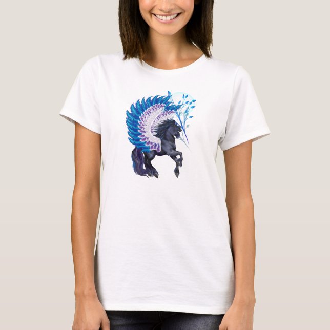 Blue Winged Pegasus T-Shirt (Vorderseite)