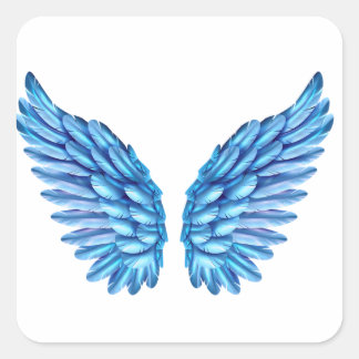 Blue Wings Sticker
