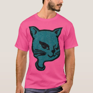 Blue Winking Cat T-Shirt