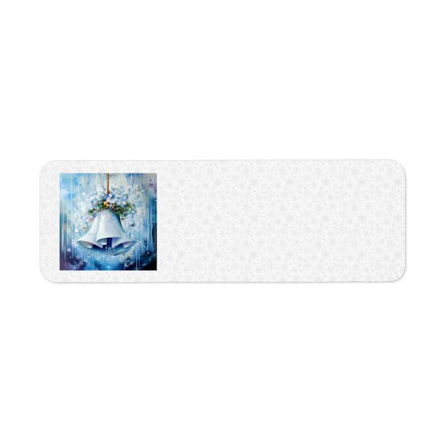 Blue Winter Address Labels (Vorne)