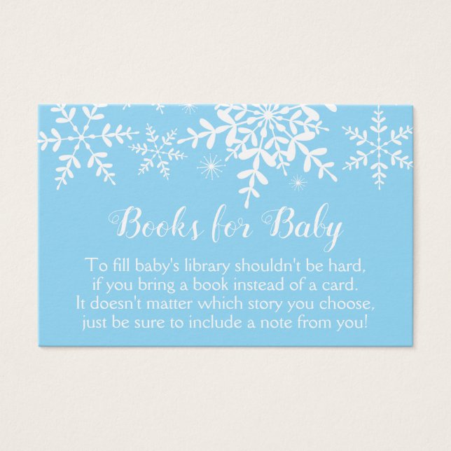 Blue Winter Baby Showflocken Buchen (Vorderseite)