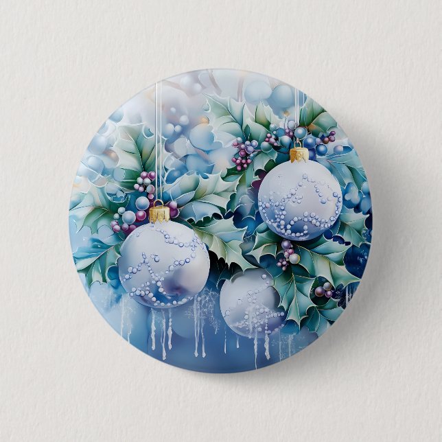 Blue Winter Button (Vorderseite)