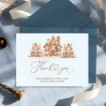 Blue Winter Christmas Baby Showdusche Danke Karte<br><div class="desc">Dieses Stück mit einem Lebkuchenmotiv und einem kreiert eine charmante und gemütliche Winterwunderlandschaft. Der Gegenstand zeigt ein reizendes,  skurriles Dorf mit Lebkuchenhäusern,  die mit "Schnee" vereist sind,  umgeben von zarten Schneeflocken. Die Farbpalette ist weich und einladend,  mit neutralen Wintertönen. Matching-Elemente verfügbar.</div>