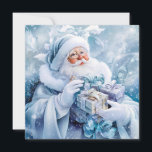 Blue Winter Christmas Grußkarte<br><div class="desc">Blue Winter Grußkarte</div>