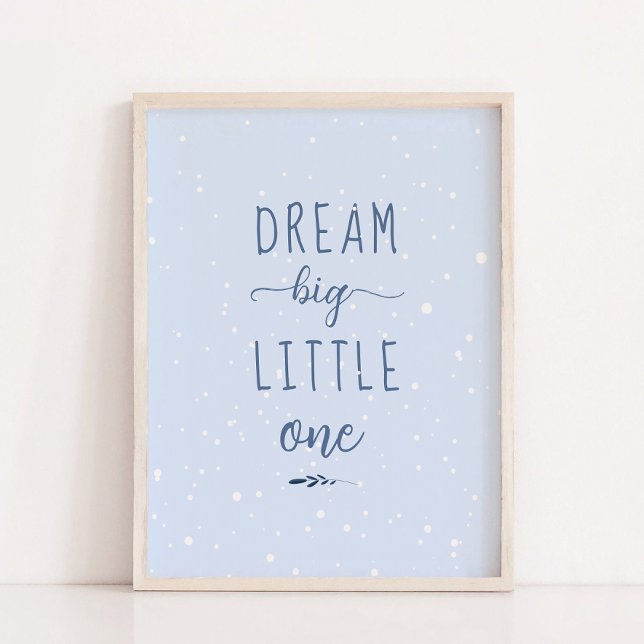 Blue Winter Dream Big Little One Kinderzimmer Deko (Blue Winter Dream Big Little One Nursery Deco)