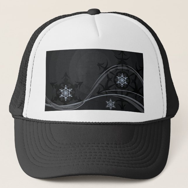 Blue Winter Hat Truckerkappe (Vorderseite)