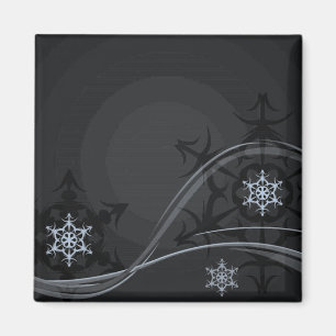 Blue Winter Magnet