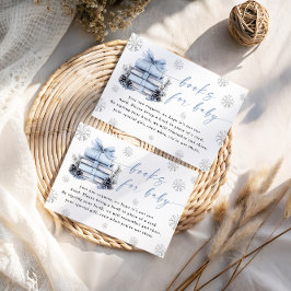 Blue Winter New Chapter Begins Books For Baby Card Begleitkarte