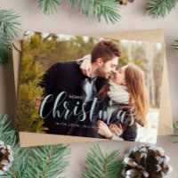 Blue Winter Pines Foto Greeting