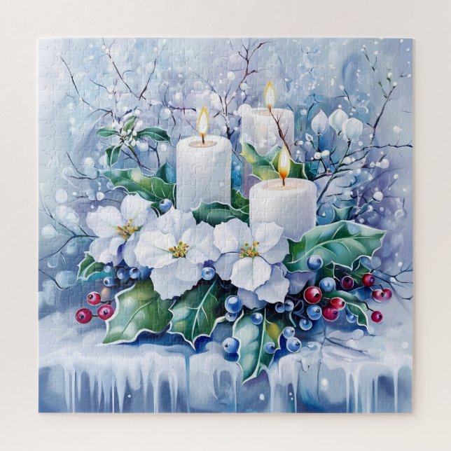 Blue Winter Puzzle (Vertikal)