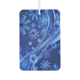 Blue Winter Snowflakes Weihnachten Autolufterfrischer
