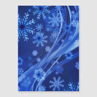 Blue Winter Snowflakes Weihnachten