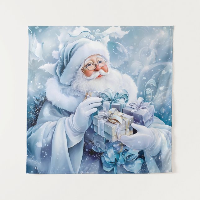 Blue Winter Tapestry Wandteppich (Vorderseite)