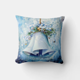 Blue Winter Throw Kissen