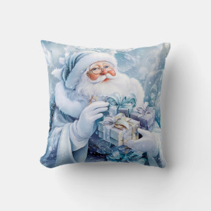 Blue Winter Throw Kissen